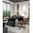 Black solid wood rectangular large-panel desk-445679066