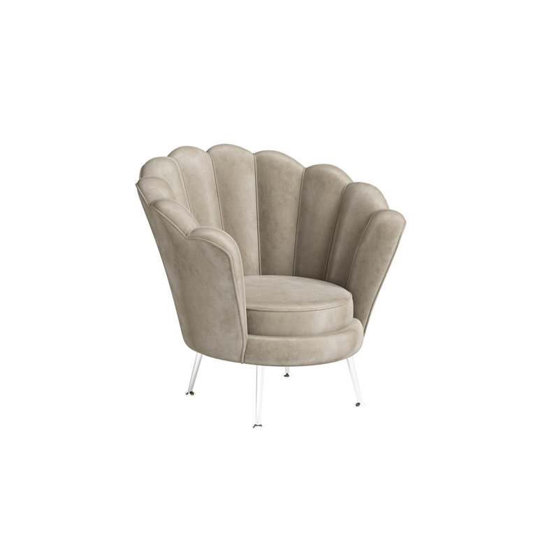 Alfredia Upholstered Accent Chair, Beige