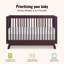 Lit de bébé convertible 5 en 1 Dream On Me Hygge-116572464
