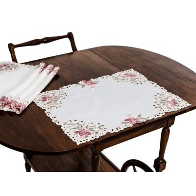 Albaugh Polyester Embroidered Rectangle Placemat