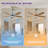  52 Inch Ceiling Fans With Lights And Remote Control, Reversible, 5 Wood Blades, 6 Speeds, 3CCT Dimmable, Noiseless,Modern Ceiling Fan For Bedroom Living Room Gazebo Patio,Stain Nickel-606060888