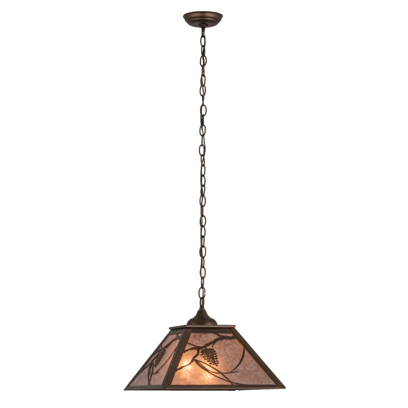 Rustic Lodge 2 - Light Pendant, Antique Copper, Silver