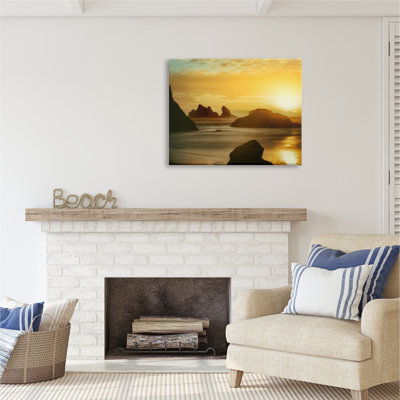 " Sea Stacks At Sunset " by Dennis Frates