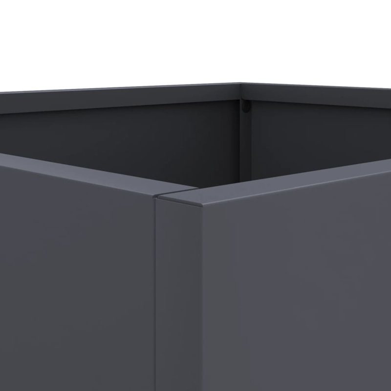 Planter Steel, Anthracite, 29cm H x 32cm W x 30cm D, 2