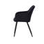 Yerres Modern Velvet Dining Chairs - Ergonomic Curved Back with Metal Legs - Armchair for Dining Room Kitchen Living Room-737887468-684277997