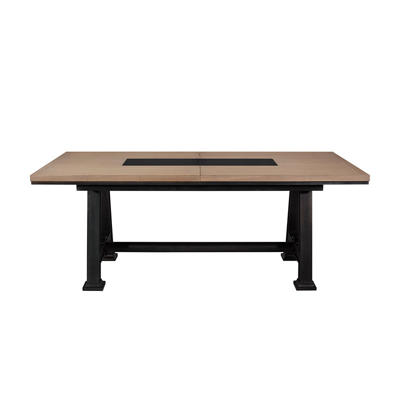Cargo Extendable Solid Wood Base Dining Table