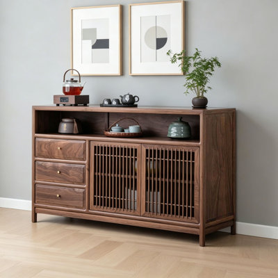 New Chinese-style solid wood storage sideboard