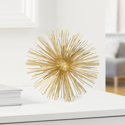 Sculpture de table en or 7 po Nova Spoutnik Starburst Nova