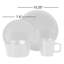 Gibson Soho Lounge Bowery 32 Piece Matte Black Stoneware Dinnerware Plates, Bowls, And Mugs Set - Service For 8