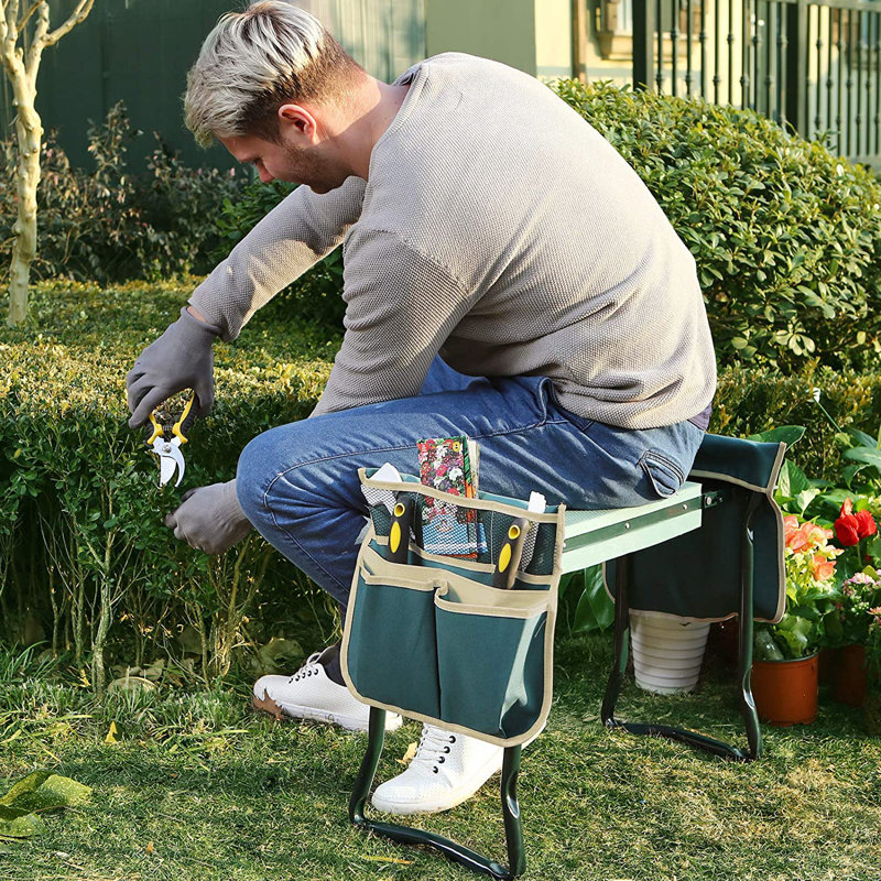 Tabouret de jardin en métal
