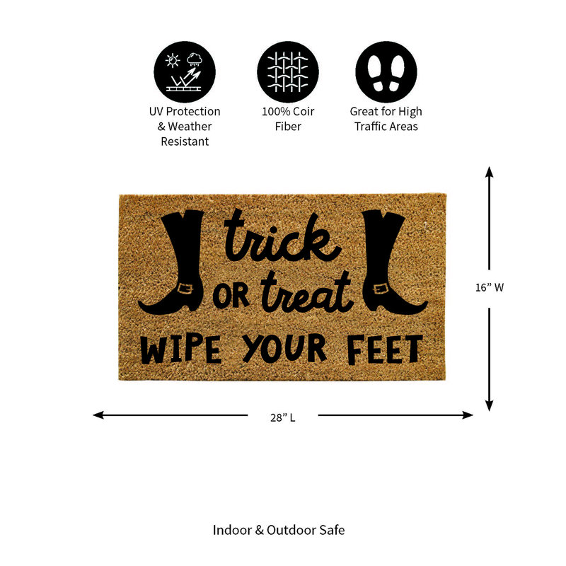 Harnam Non-Slip Halloween Outdoor Doormat