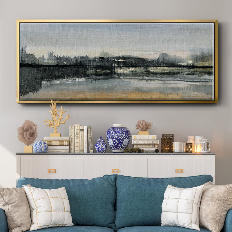 River Cross- Framed Canvas, 24" H x 60" W