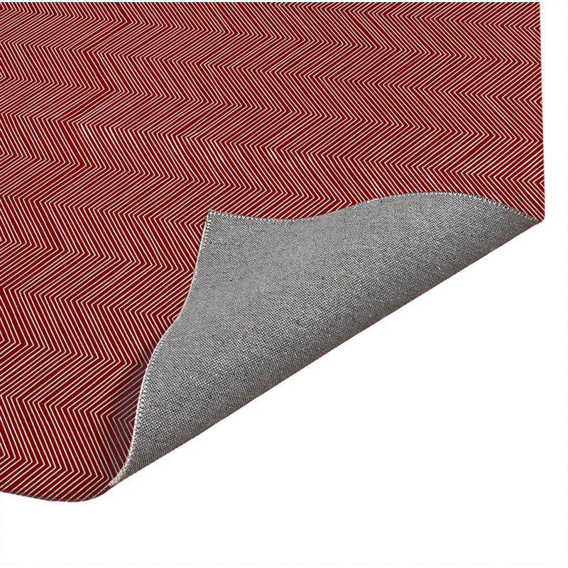 Tapis de cuisine à profil bas Byrdhill, Rouge canneberge, Rectangle 5 pi x 7 pi
