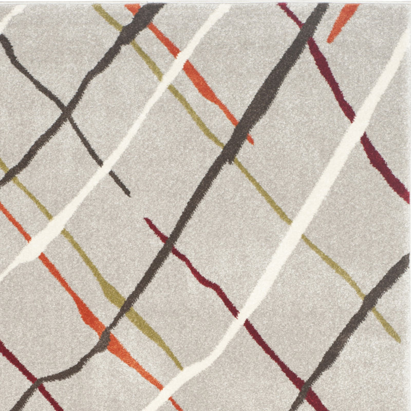 Bianco Abstract Hand Woven Area Rug, Rectangle 122 x 170 cm