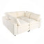 Canapé modulaire, canapé modulaire rembourré avec espace de rangement, chargement USB / sans fil et haut-parleur Bluetooth dans les bras-608334826
