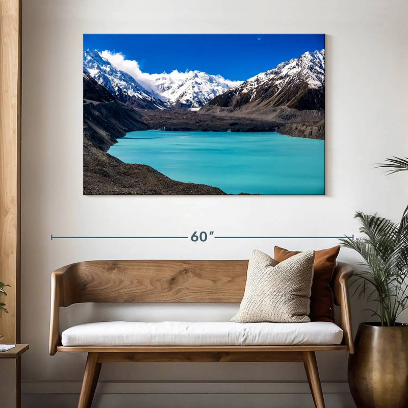 Bleu Nicci, lac Tasman, H 32 po x l 48 po