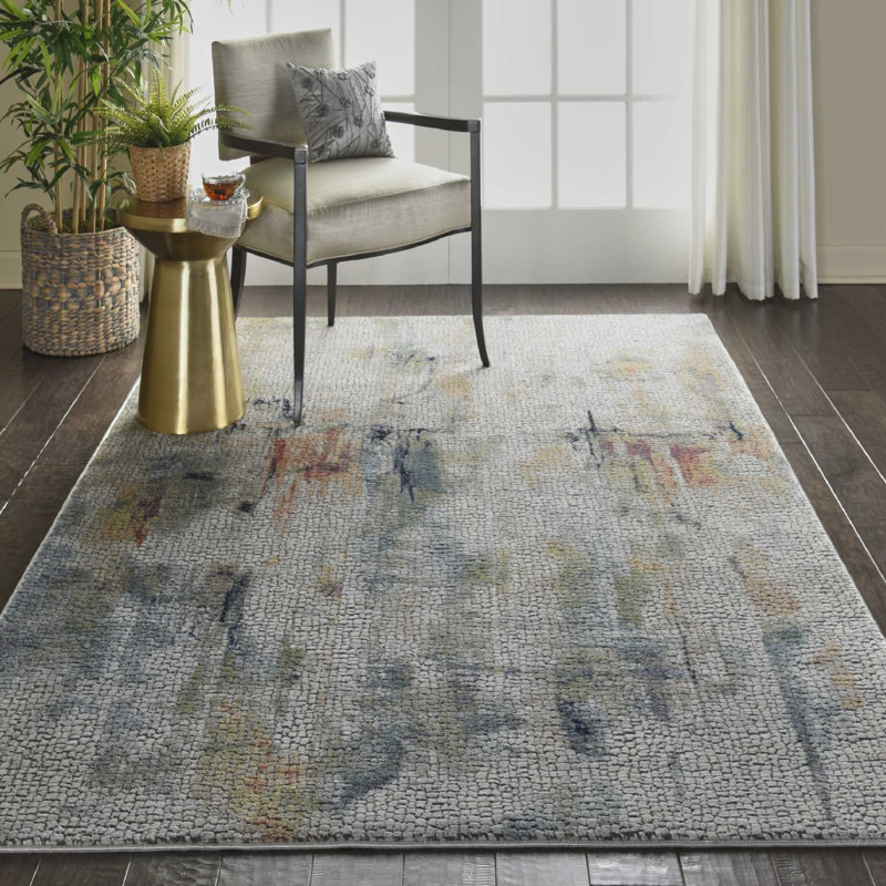 Kirkley Abstract Indoor Rug, Rectangle 4' x 6'