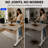 Ergonomic Home Office Height Adjustable Standing Desk Whole-Piece Desktop with Hooks-2078301885-2023475867