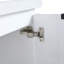 Meuble-lavabo à fermeture en douceur avec lavabo et petites tablettes de rangement