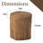 Chariese 15'' Outdoor Concrete Side Table-356043629-372492091