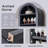 71" H Arched Engineered Wood Bathroom Storage Cabinet-1037093706-1014023274
