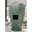XBrand 25" Tall Modern Round Eggshell Waterfall Fountain with LED Lights and Auto Shut-Off Pump, Turquoise