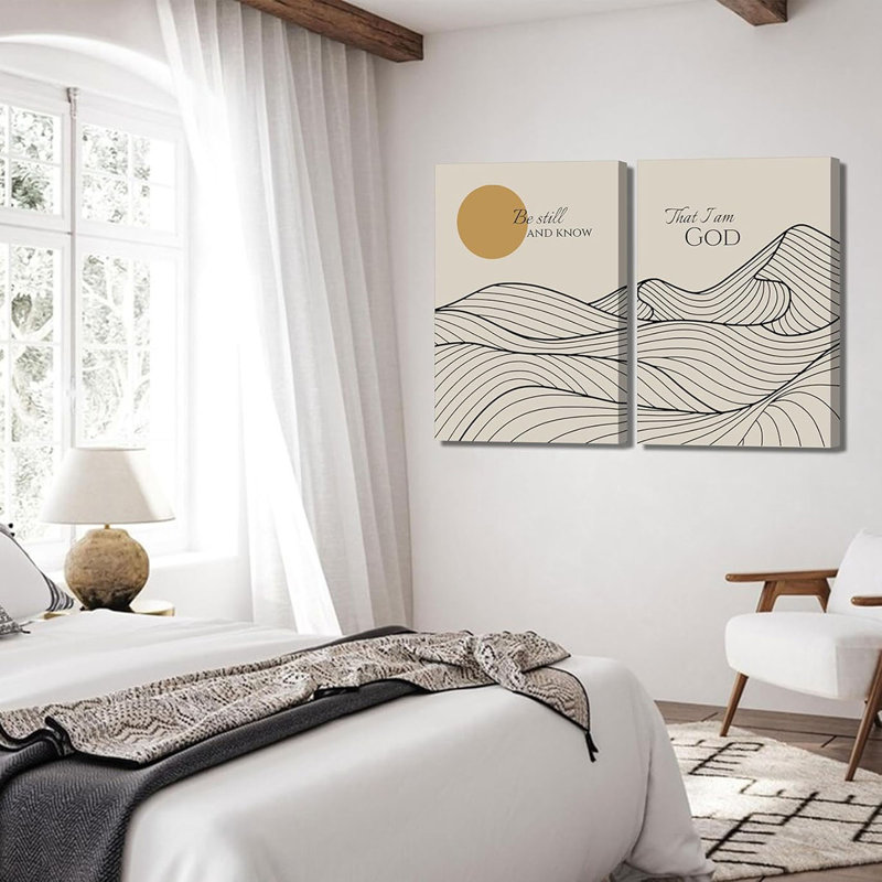 2 Piece Wrapped Canvas Print, 60 cm H x 40 cm W