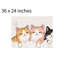 Tapis pour salle de bain Chat, 36 x 24