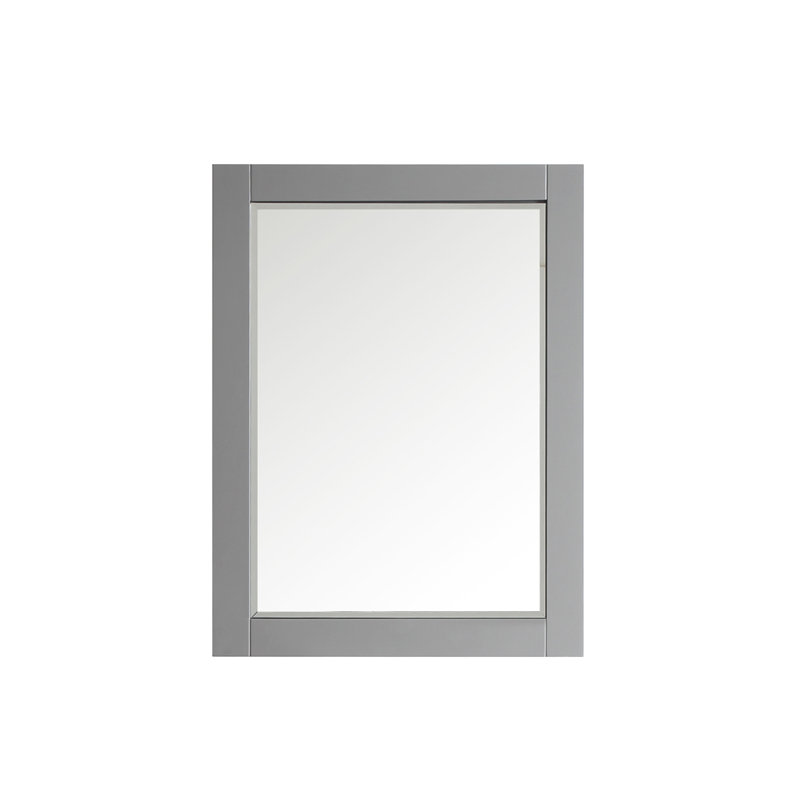 Dominey Wood Wall Mirror, 36" x 27", Grey