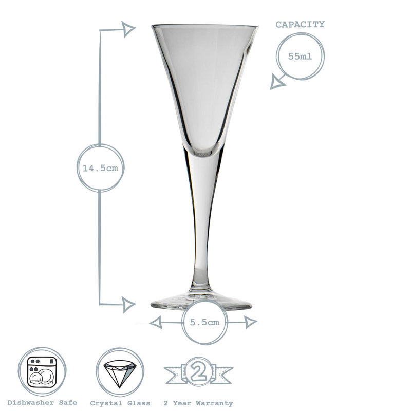 Fiore Sherry Glasses - 55ml, 12