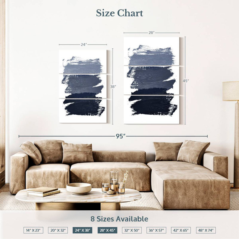 Avery Blue Paint, 38" H x 24" W