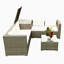Ensemble de canapé modulaire d'extérieur 4 pièces avec boîte de rangement-183309438