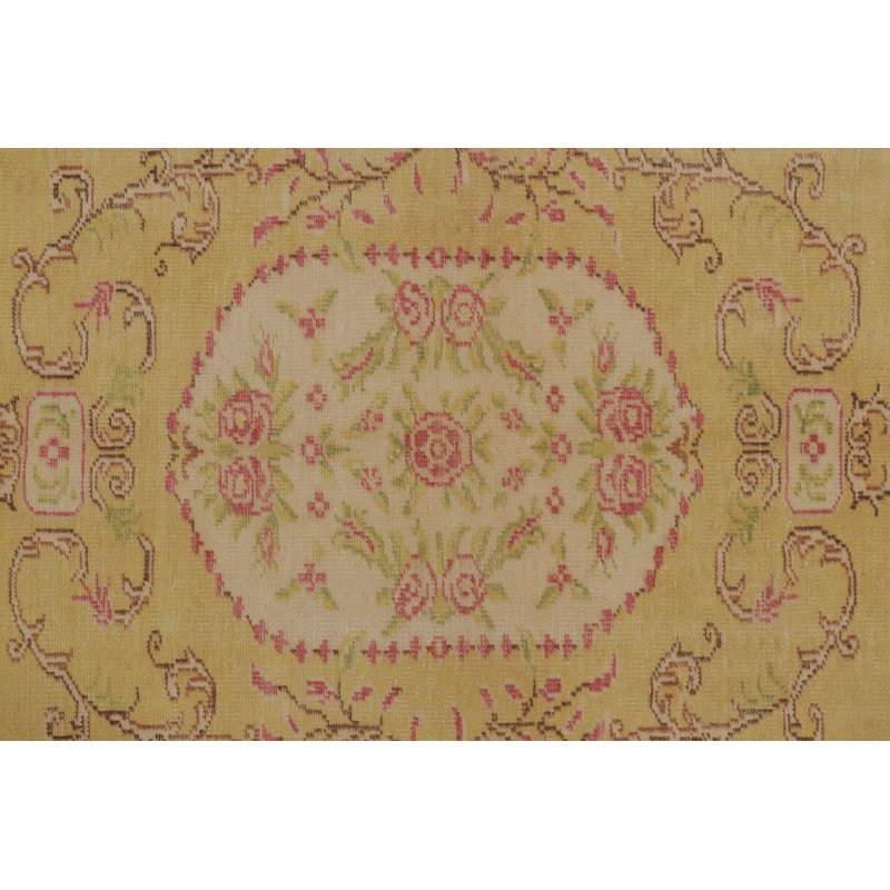 Vintage One-of-a-Kind 6'4" X 9'3'' Hand Knotted Area Rug