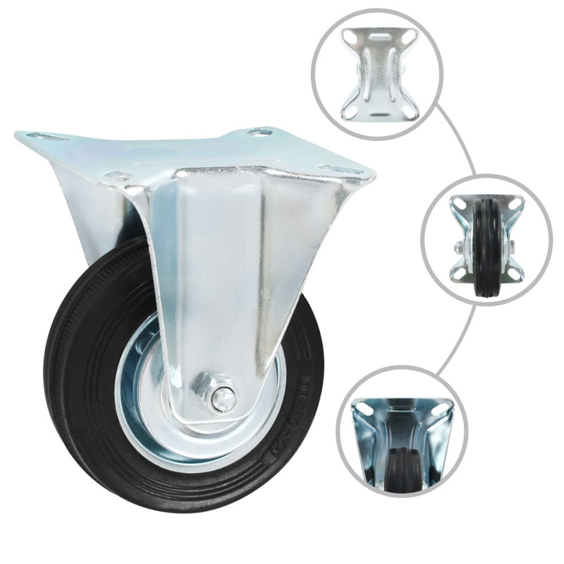 Izquierdo 4 Piece Fixed Castor Set