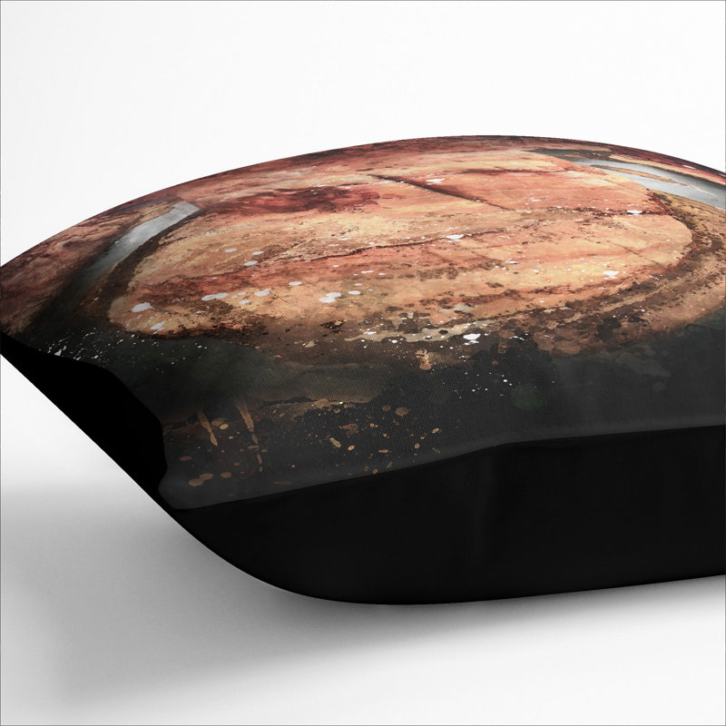 Square Cushion, 55cm H x 55cm W x 20cm D, Black