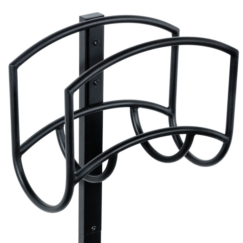 Porte-dévidoir de jardin avec boyaux d'ancrage