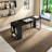 70.87"Modern Minimalist Rectangular Desk with Side Storage