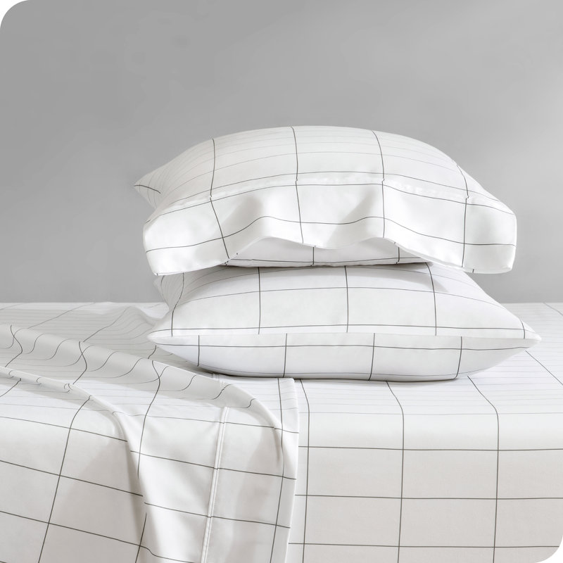 Split King Midnight Plaid Deep Pocket Microfiber Sheet Set