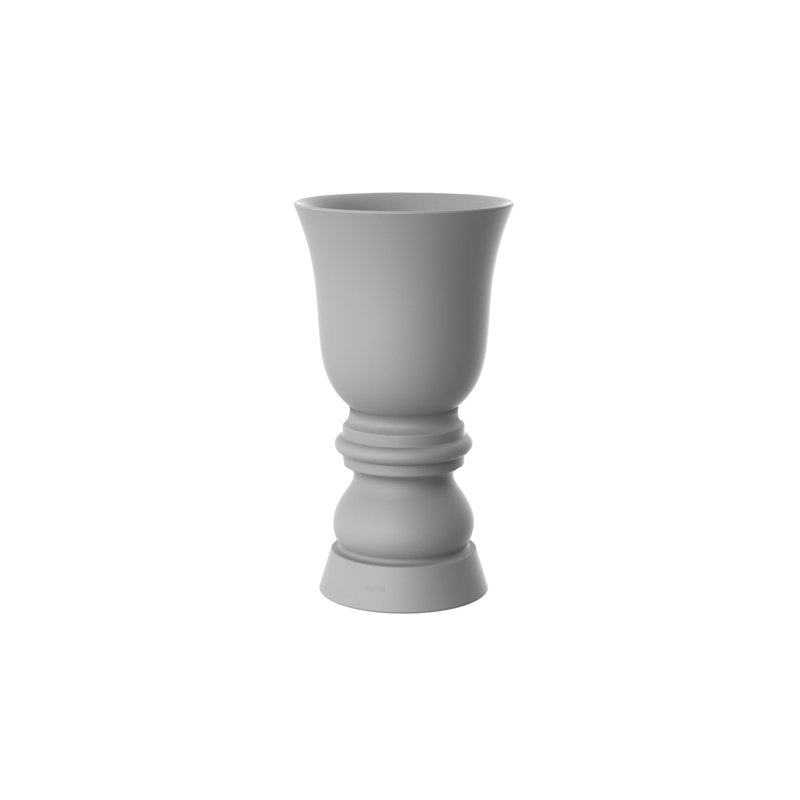 Suave Resin Pot Planter, Steel, 39.25" H x 21.75" W x 21.75" D