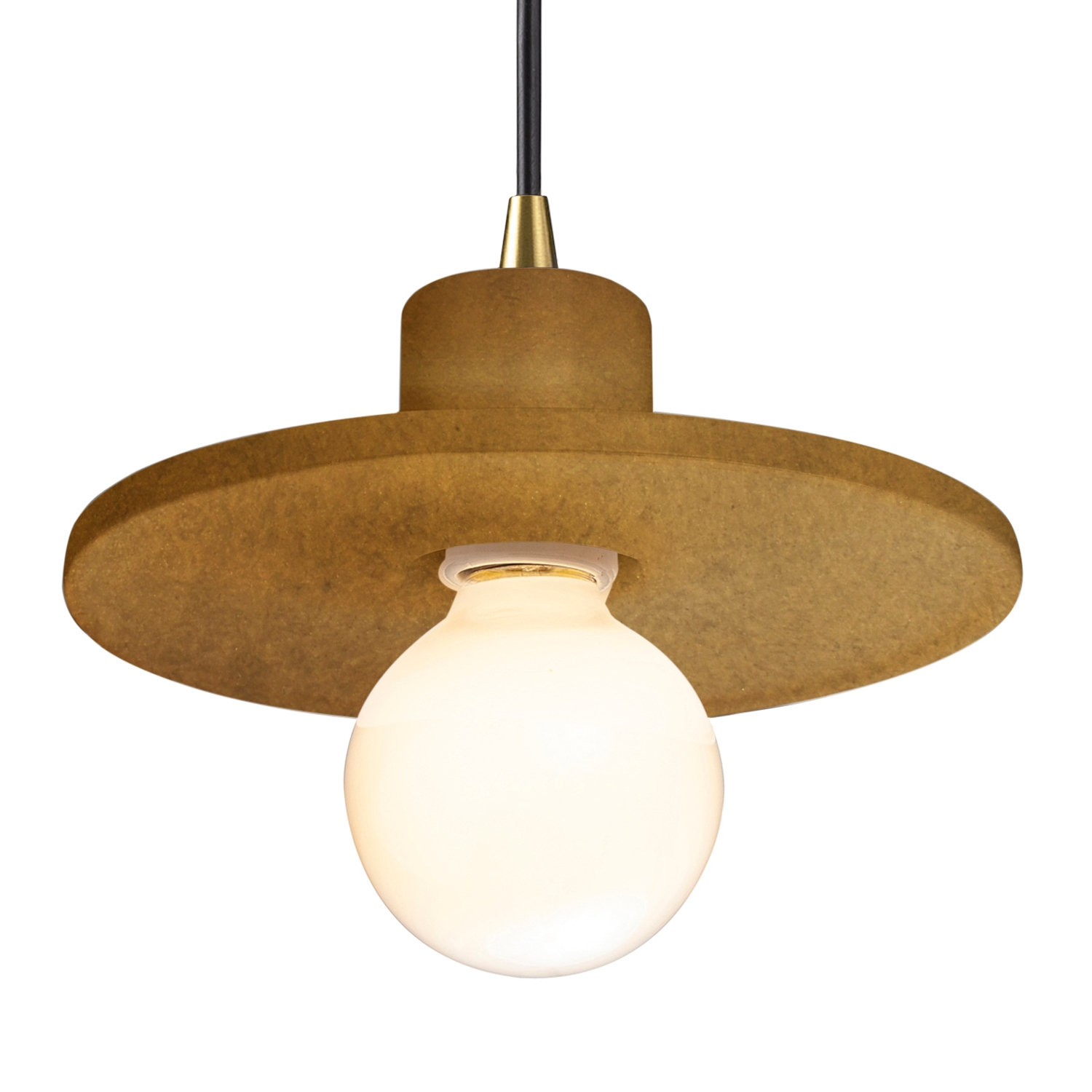 Marlena Dimmable Single Light Pendant, Antique Gold, Antique Brass