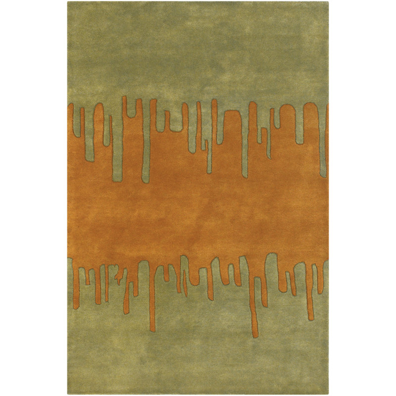 Tapis vert orange Dasher, Rectangle 7 pi 9 po x 10 pi 6 po