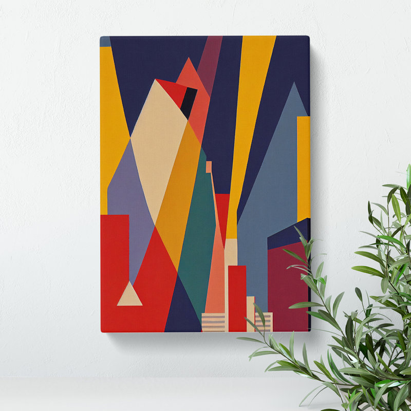 Unique Abstract Architecture No.2 - Wrapped Canvas, 50cm H x 35cm W x 3cm D