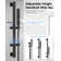 Thermostatic Shower Faucet System with Rough-in Valve,Slide Bar Handheld Spray