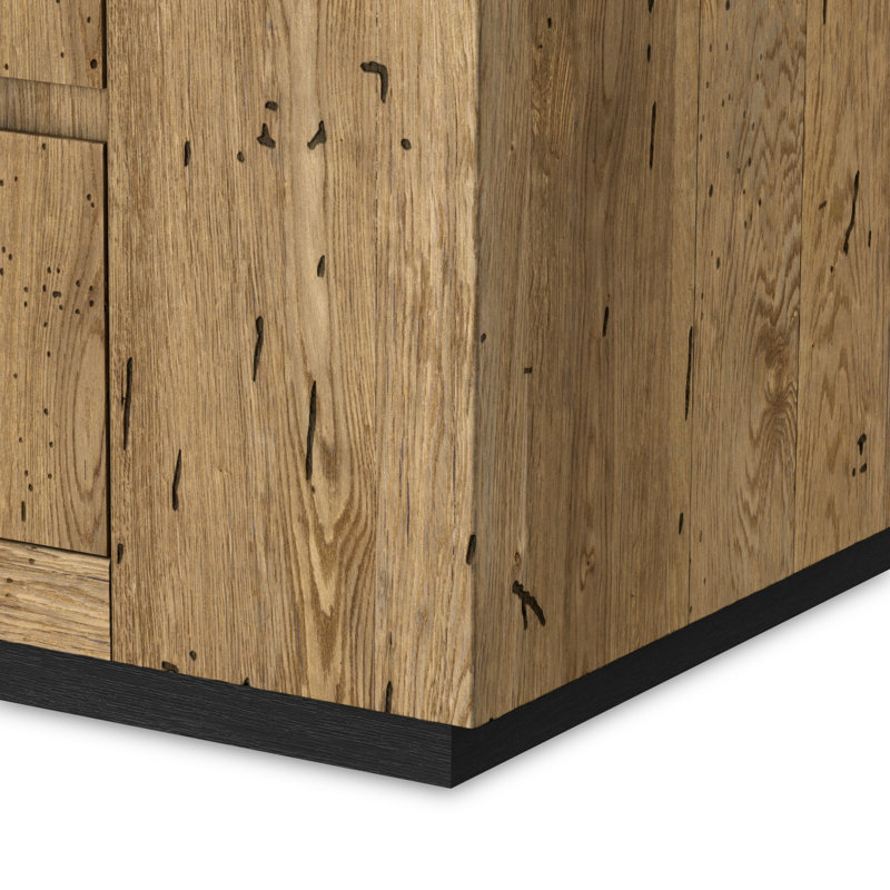 Abaso 6 - Drawer Dresser, Rustic Wormwood Oak