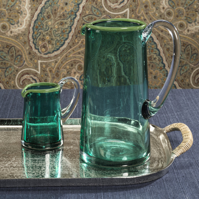 Carafe à jus en verre Lagoon, Azul / transparent