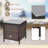Ailith 3 Piece Rattan Seating Group with Cushions, Patio Conversation Set-167089047