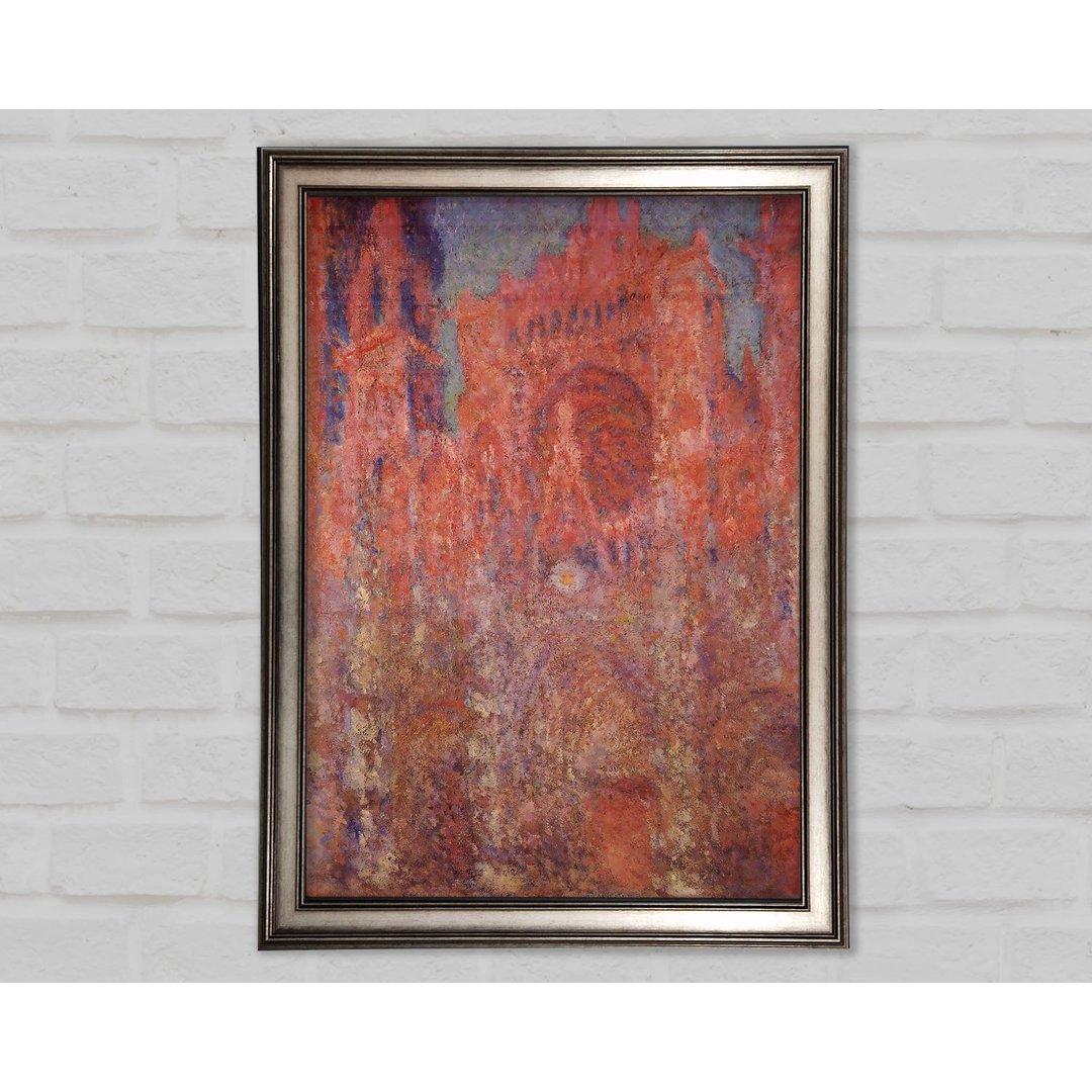 Claude Monet Rouen Kathedrale Fassade - Einzelner Bilderrahmen Kunstdrucke