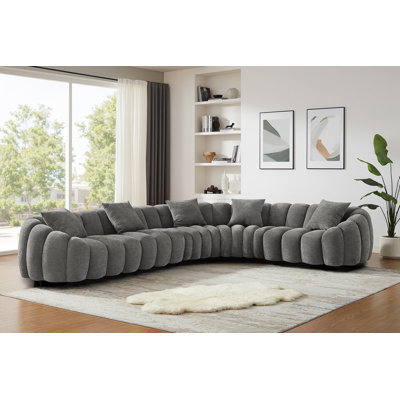 Modern Style Upholstered Modular Sectional