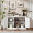 Sidhu 44" W 3 Door Sideboards and Buffets with Adjustable Shelves-1358974539
