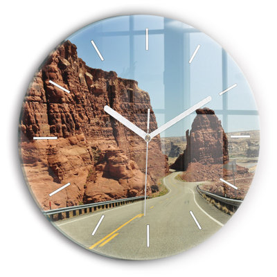 Glass Wall Clock